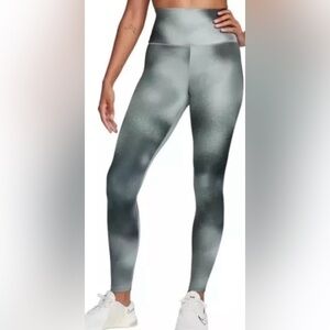 Women Nike One FQ6260-010 High Rise Waist Printed Legging Dri-Fit Pants Size XS